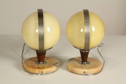 modernariato, illuminazione, coppia di lampade, lampada anni 20, lampada anni 30, lampada anni 20/30, lampada produzione italiana, lampada
