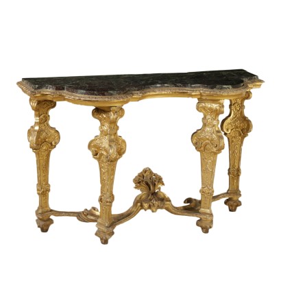 Consola De Oro De Mármol