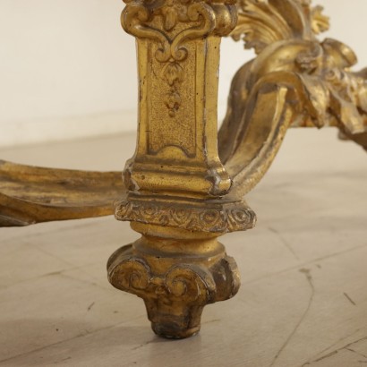 antiguo, consola, consola antigua, consola antigua, consola italiana antigua, consola antigua, consola neoclásica, consola del siglo XVIII, consola dorada, consola dorada con mármol, consola Luis XIV.
