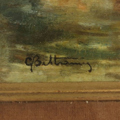 Paesaggio di Giovanni Beltrami-particolare