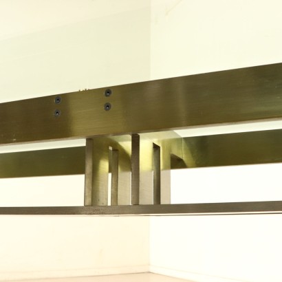 Table Paolo Scarpa Cristal Acier Vintage Italie Années 60-70