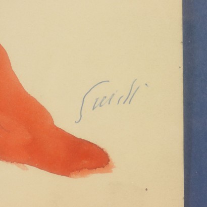 Acquarello di Virgilio Guidi-particolare