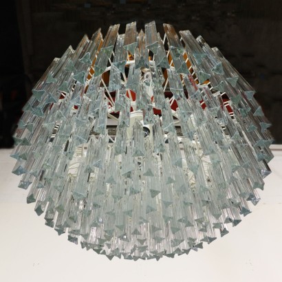 modernariato, modernariato di design, lampadario, lampadario modernariato, lampadario di modernariato, lampadario italiano, lampadario vintage, lampadario anni 70-80, lampadario design anni 70-80, lampada Venini.