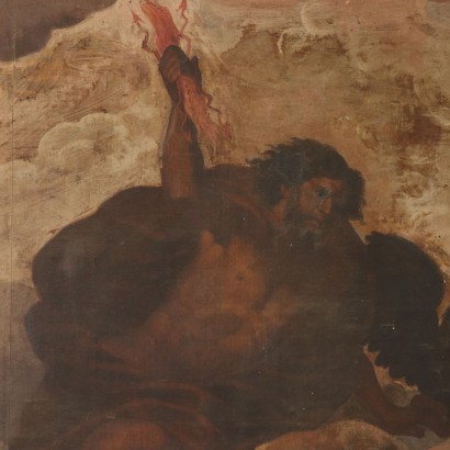Giove fulmina i Titani-particolare