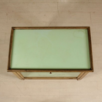 Service Cart Beech Formica Glass Vintage Italy 1950s