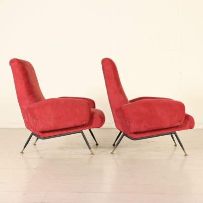 moderne Antiquitäten, moderne Design-Antiquitäten, Sessel, moderne Antiquitäten-Sessel, moderne Antiquitäten-Sessel, italienischer Sessel, Vintage-Sessel, 50-60er-Sessel, 50-60er-Design-Sessel, Paar Sessel.