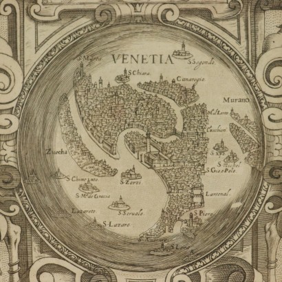 Acquaforte di Giacomo Franco-particolare