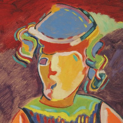 Figura di Luciano Schifano - particolare