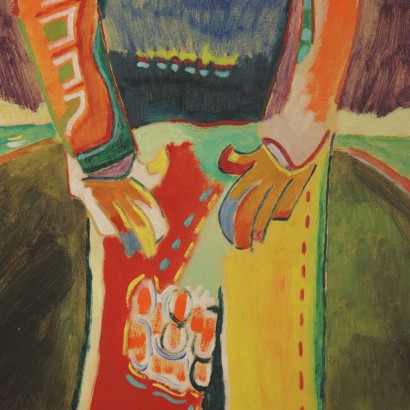 Figura di Luciano Schifano - particolare