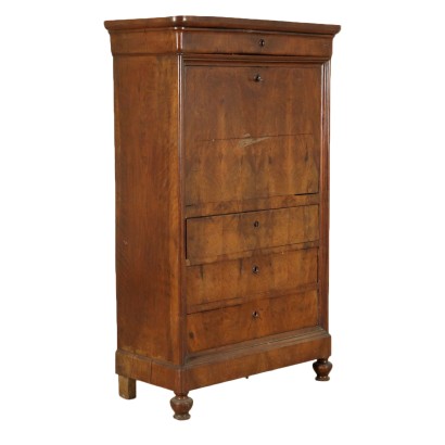 Secretaire in Piuma di Noce