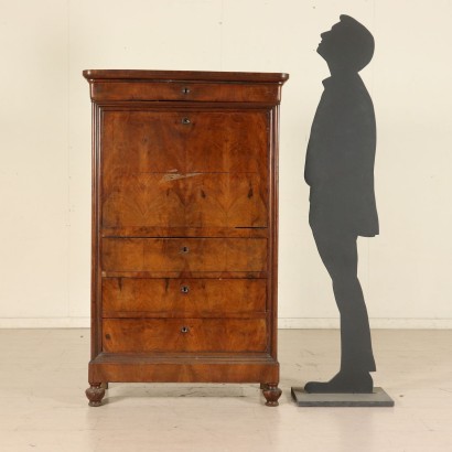 Secretaire in Piuma di Noce