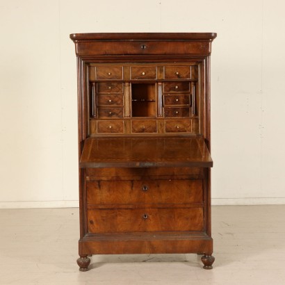 Secretaire in Piuma di Noce