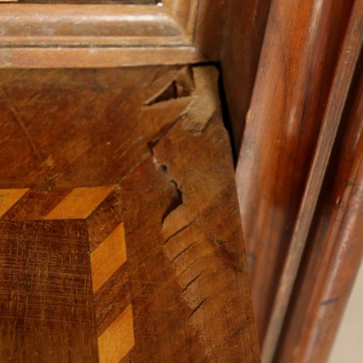 Secretaire in Piuma di Noce - particolare
