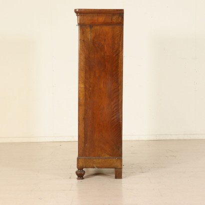 Secretaire in Piuma di Noce - particolare