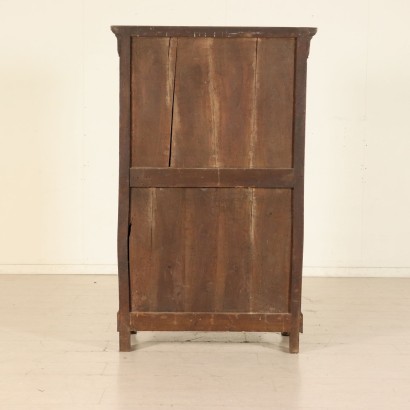Secretaire in Piuma di Noce - particolare