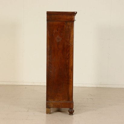 Secretaire in Piuma di Noce - particolare