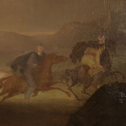 King Darius' Death Oil on Canvas Late 1800s
