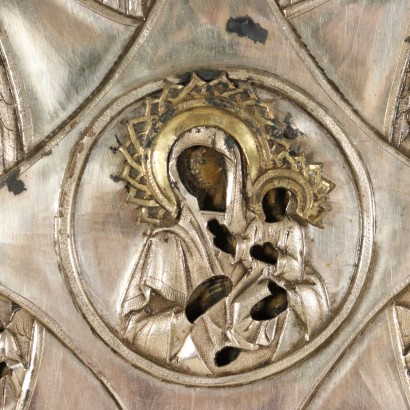 Madonna y el Niño con Ángeles-detalle