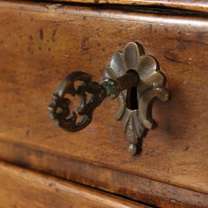 Pedestal Desk Walnut Veneto Italy First Half of 1700s