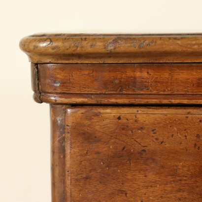 Pedestal Desk Walnut Veneto Italy First Half of 1700s