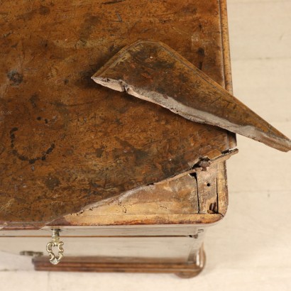 Pedestal Desk Walnut Veneto Italy First Half of 1700s