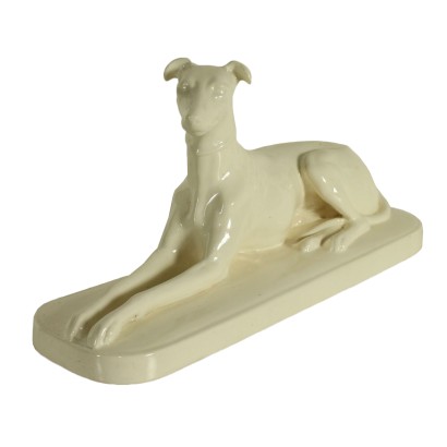 Antik, Skulptur, antike Skulptur, antike Skulptur, antike italienische Skulptur, antike Skulptur, neoklassische Skulptur, Skulptur des 20. Jahrhunderts, Keramik Windhund.