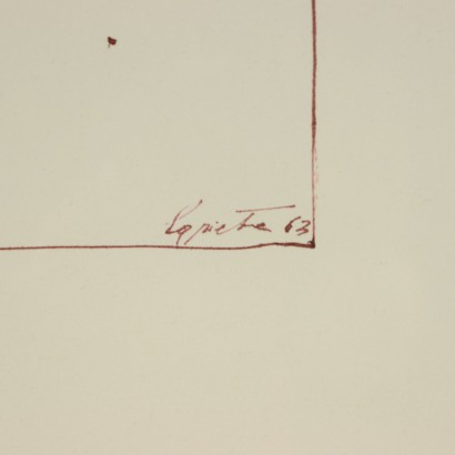 Zeichnung von Ugo La Pietra-insbesondere