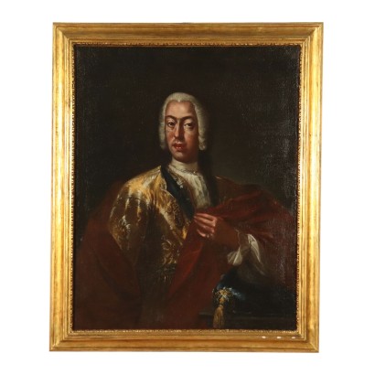 Alte malerei - Porträt von Edelmann