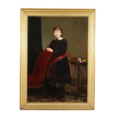 Arte Ottocento- Ritratto di Fanciulla