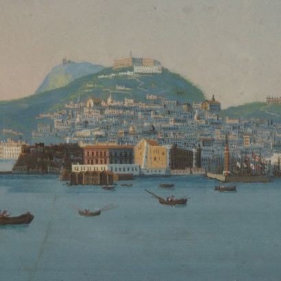 Vista de Nápoles desde el Mar-detalle