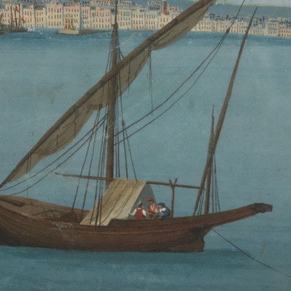 Vista de Nápoles desde el Mar-detalle