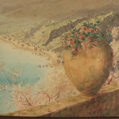 Acquarello di Charles King Wood-particolare
