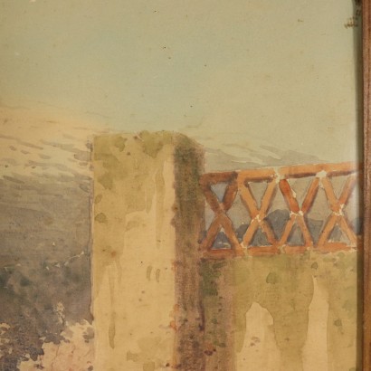 Acquarello di Charles King Wood-particolare