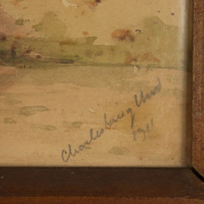 Acquarello di Charles King Wood-particolare