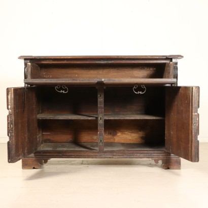 Antique Walnut Dresser Manufactured in Italy Early 1700s