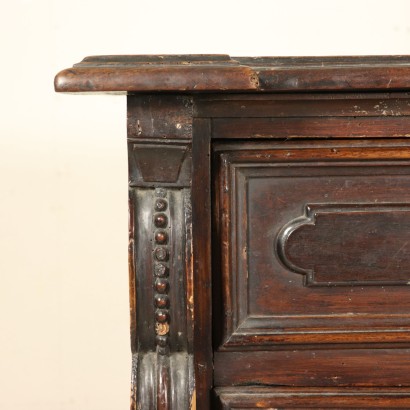 Antique Walnut Dresser Manufactured in Italy Early 1700s