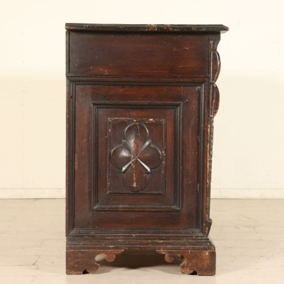 Antique Walnut Dresser Manufactured in Italy Early 1700s