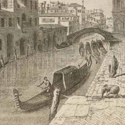 Acquaforte di Michele Giovanni Marieschi-particolare