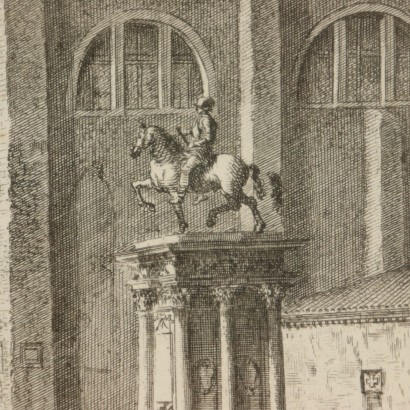 Acquaforte di Michele Giovanni Marieschi-particolare