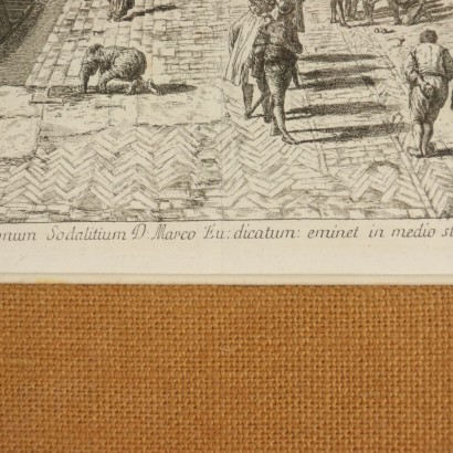 Acquaforte di Michele Giovanni Marieschi-particolare