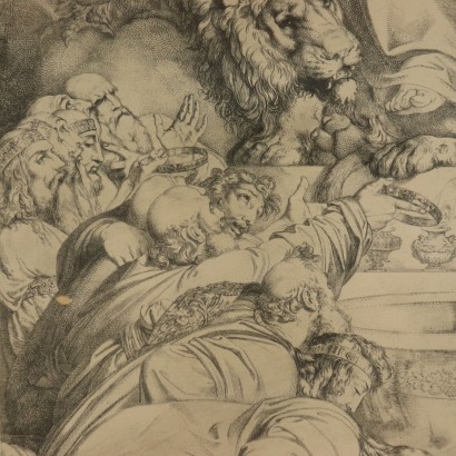 God the Father Enthroned Etching by Luigi Sabatelli Early 19th Century