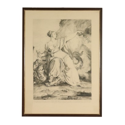Babylon the Great Etching by Luigi Sabatelli Early 19th Century