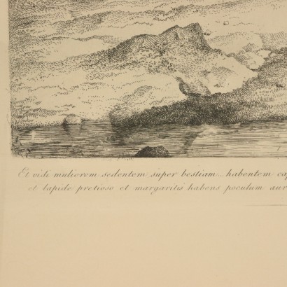 Babylon the Great Etching by Luigi Sabatelli Early 19th Century