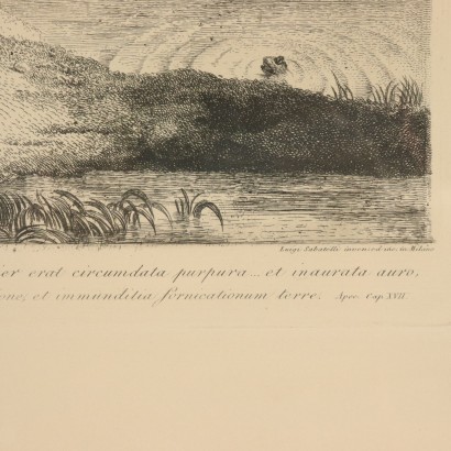 Babylon the Great Etching by Luigi Sabatelli Early 19th Century