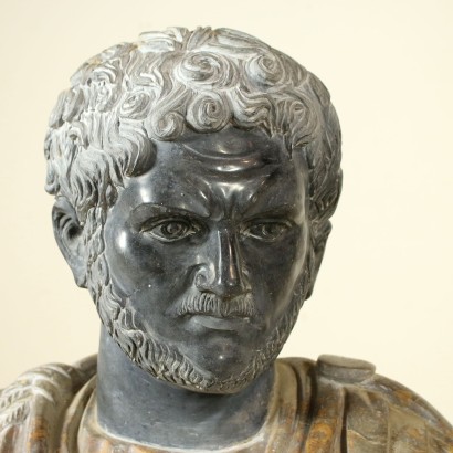 Busto in Marmi Vari - Particolare
