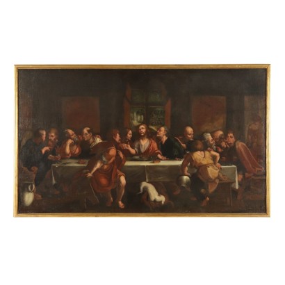 The Last Supper Oil on Canvas Late 1600s