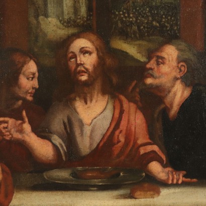 The Last Supper Oil on Canvas Late 1600s