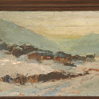 Paesaggio di Giuseppe Solenghi - Particolare