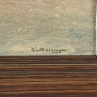 Paesaggio di Giuseppe Solenghi - Particolare
