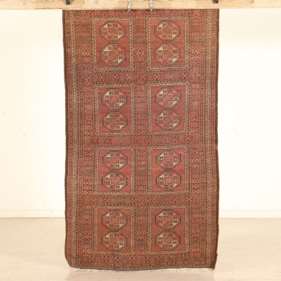 Antique Bukhara Carpet Turkmenistan Wool 1920s-1930s